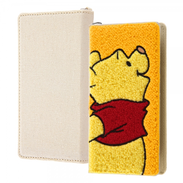 手帳型ケース FLEX サガラ刺繍 S/くまのプーさん