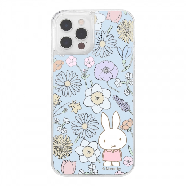 ラメ グリッターケース/ミッフィー/お花