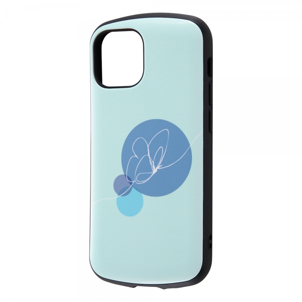 保護ケース MiA 衝撃吸収 バンパー ハイブリッドケース/MiA-collection/蝶々/ライトブルー