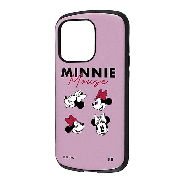 保護ケース MiA 衝撃吸収 バンパー ハイブリッドケース/ミニーマウス_フェイス