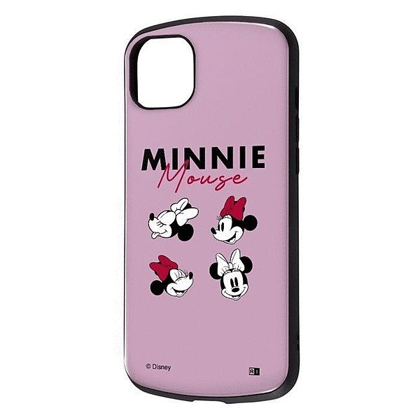 保護ケース MiA 衝撃吸収 バンパー ハイブリッドケース/ミニーマウス_フェイス