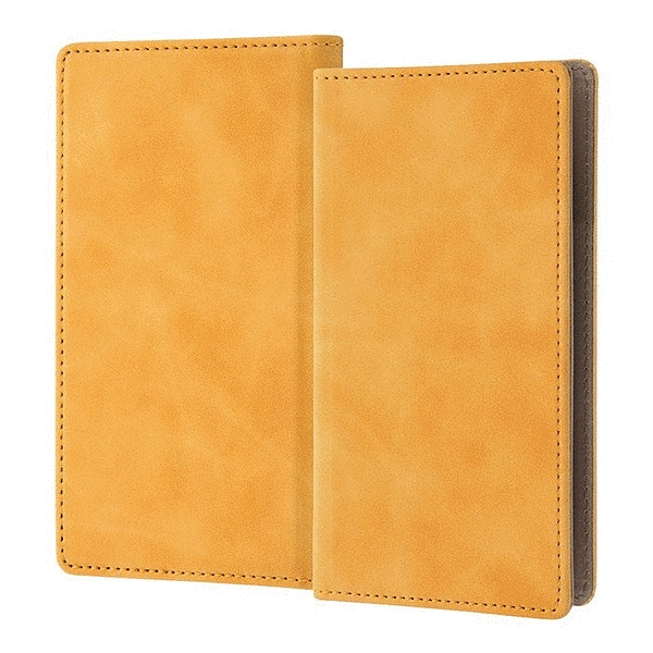 手帳型ケース FLEX むら染めレザー S/イエロー