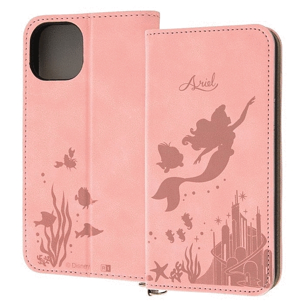 耐衝撃 手帳型レザーケース Raffine/アリエル_モノトーン