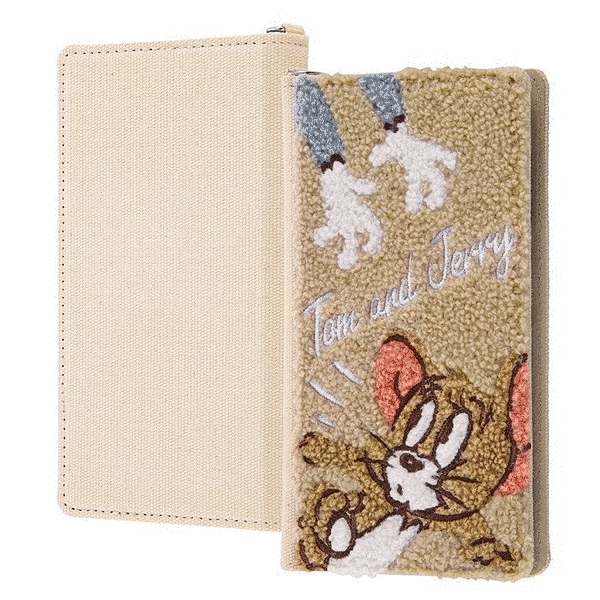 手帳型ケース FLEX サガラ刺繍 S/トムとジェリー_モコモコ