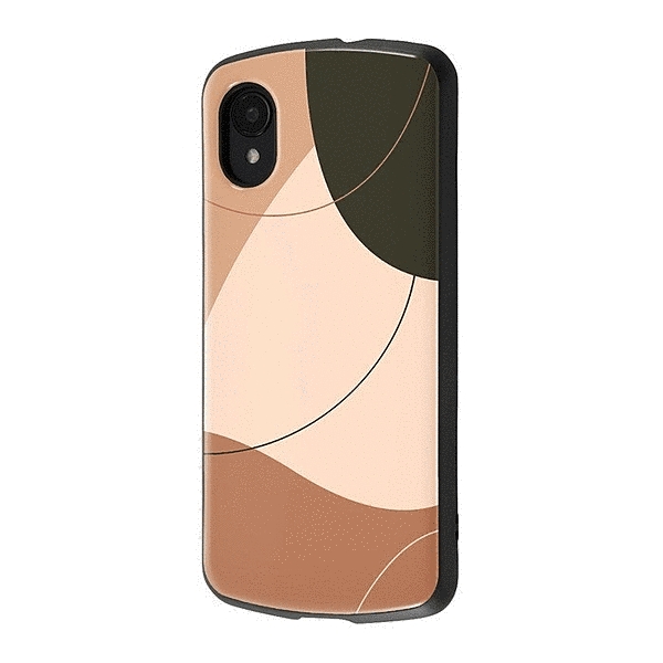 保護ケース MiA 衝撃吸収 バンパー ハイブリッドケース/MiA-collection/モダン/ブラウン