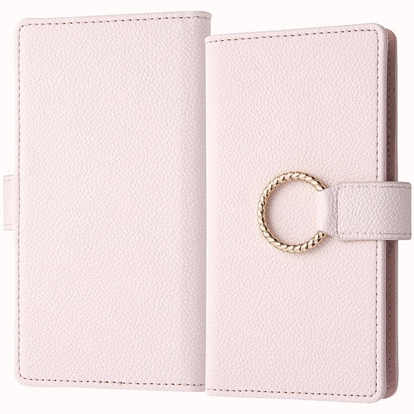 手帳型ケース FLEX リング付 S/ピンク