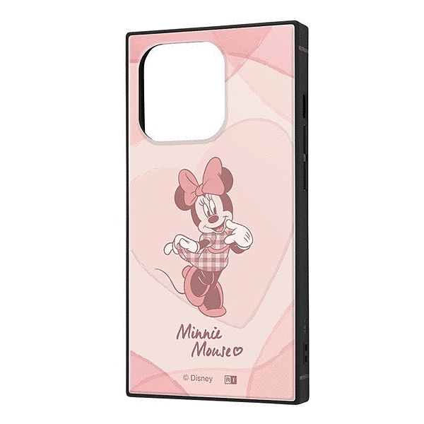 耐衝撃ハイブリッドケース KAKU/ミニーマウス/ミニーマウスとハート