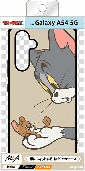 保護ケース MiA 衝撃吸収 バンパー ハイブリッドケース/トムとジェリー/キャッチ