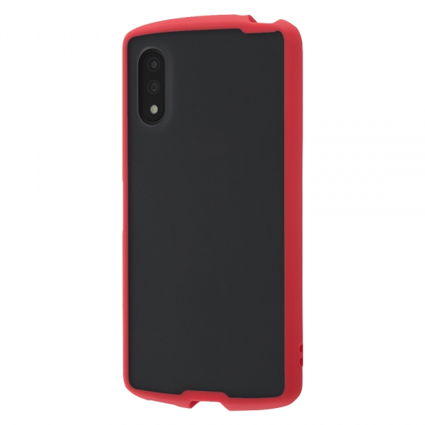 耐衝撃ケース Puffull Matte Black/レッド