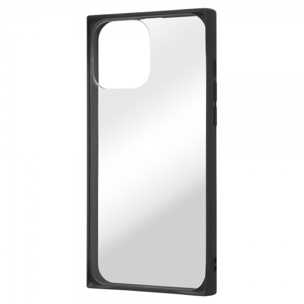 耐衝撃ハイブリッドケース Pufful スクエア/クリア/ブラック