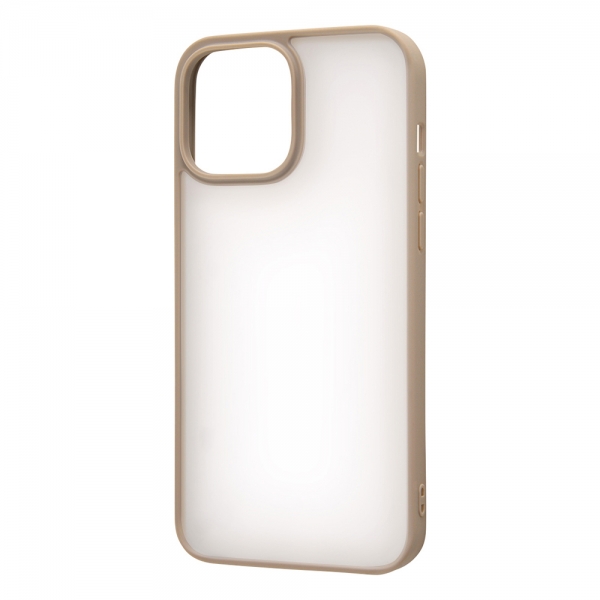 マットハイブリッドケース SHEER/シアーホワイト/ベージュ