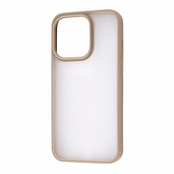 マットハイブリッドケース SHEER/シアーホワイト/ベージュ