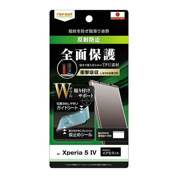 フィルム W貼り付けサポート TPU 反射防止 フルカバー衝撃吸収