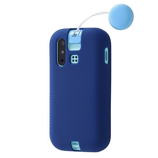 シリコンケース シルキータッチ/ブルー