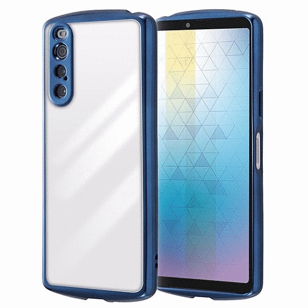 耐衝撃 TPUソフトケース METAMORU/ブルー