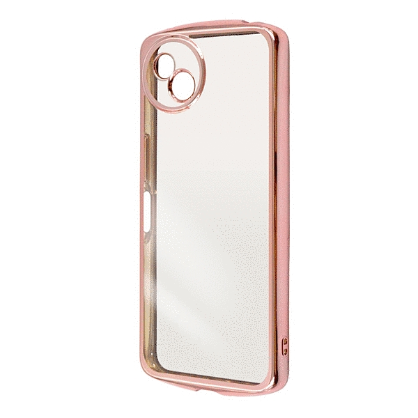 耐衝撃 精密設計 TPUソフトケース METAMORU/ピンクゴールド
