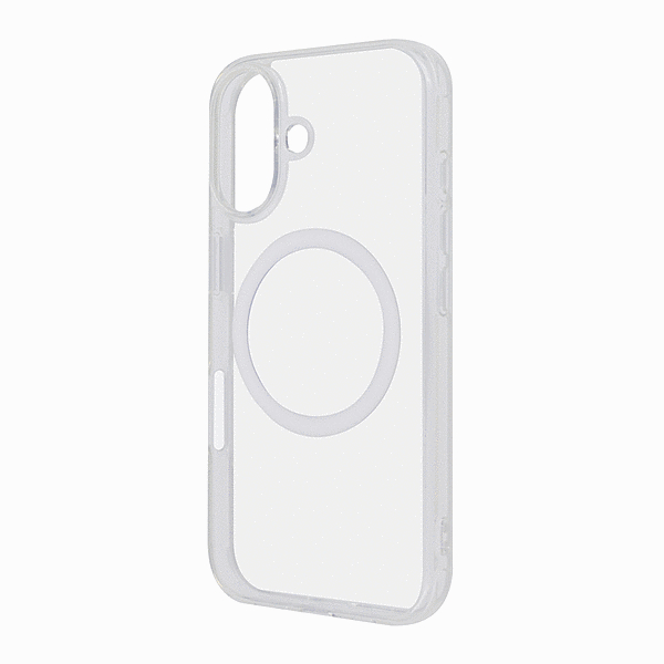 MagSafe対応 マグネットアクセサリー対応 衝撃吸収 バンパー ハイブリッドケース/クリア