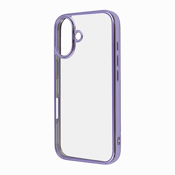 衝撃吸収 バンパー メタリック ハイブリッドケース/ラベンダー