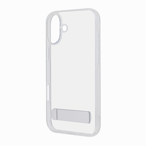 スタンド付き 衝撃吸収 バンパー ハイブリッドケース/クリア