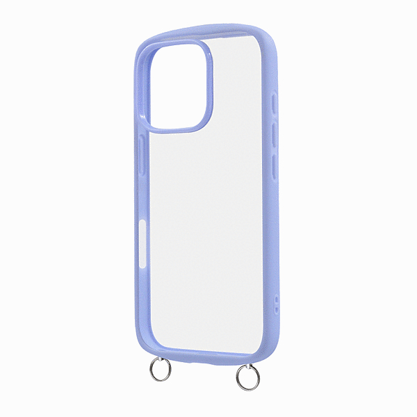 Puffull 耐衝撃 バンパー ストラップ金具付き ハイブリッドケース/ペールブルー