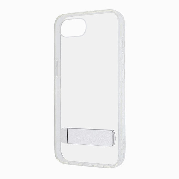 スタンド付き 衝撃吸収 バンパー ハイブリッドケース/クリア