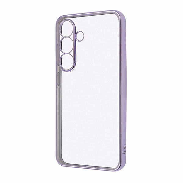 精密設計 カメラ保護 衝撃吸収 バンパー メタリック TPUソフトケース/ラベンダー