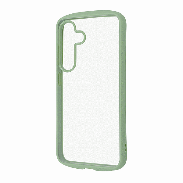 Puffull 耐衝撃 バンパー ハイブリッドケース/カーキ