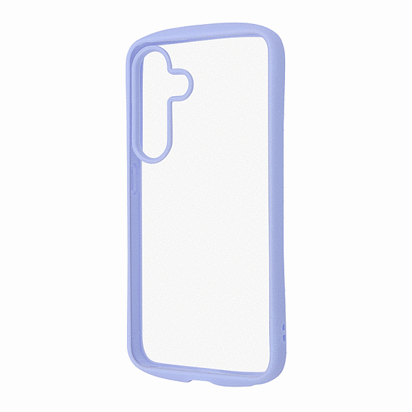 Puffull 耐衝撃 バンパー ハイブリッドケース/ペールブルー