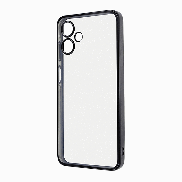 精密設計 カメラ保護 衝撃吸収 バンパー メタリック TPUソフトケース/ブラック