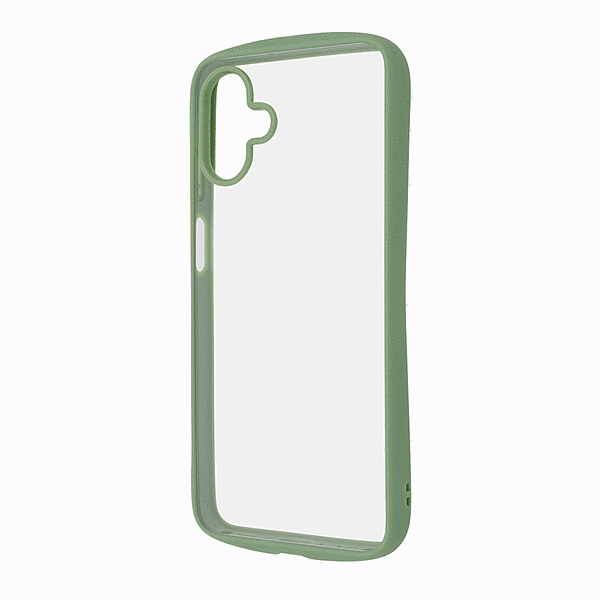 Puffull 耐衝撃 バンパー ハイブリッドケース/カーキ