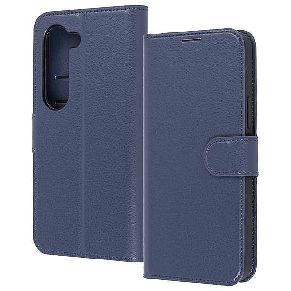 マグネットベルト 手帳型ケース ダークネイビー