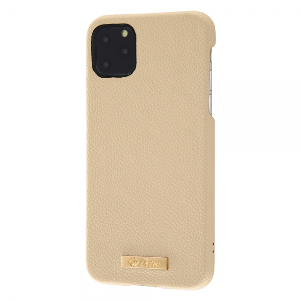 オープンレザーケース TETRA プレート付き/ベージュ