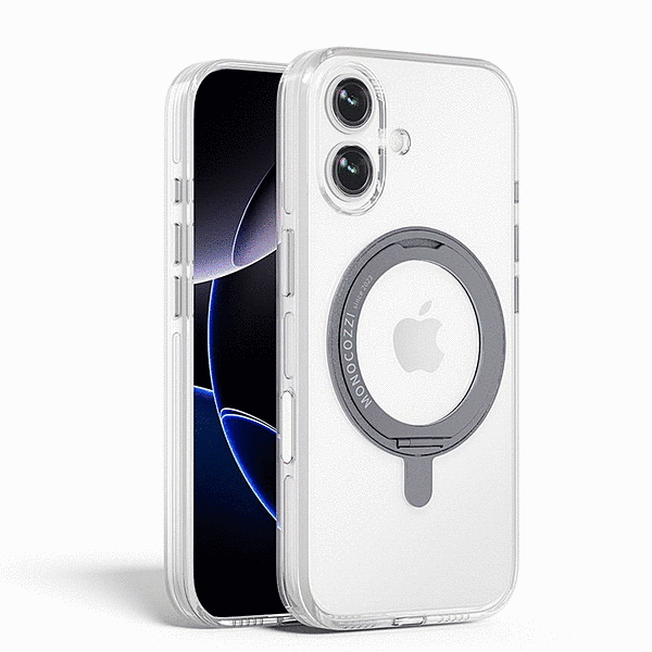 MagSefe対応スタンド付き耐衝撃ケース/トランスパレント