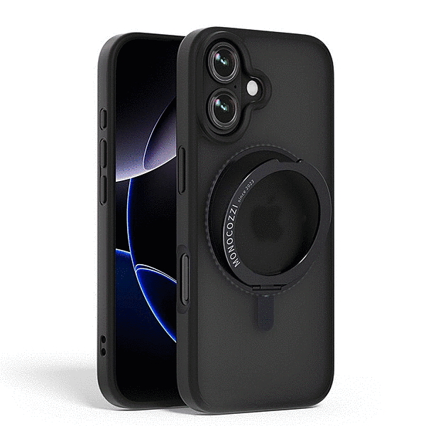 スタンド付きマグネット搭載ケース/ブラック