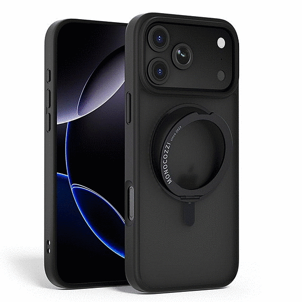 スタンド付きマグネット搭載ケース/ブラック