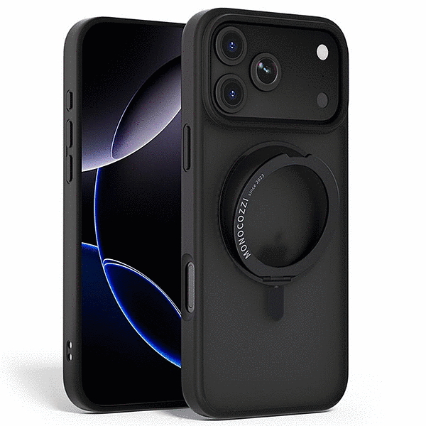 スタンド付きマグネット搭載ケース/ブラック