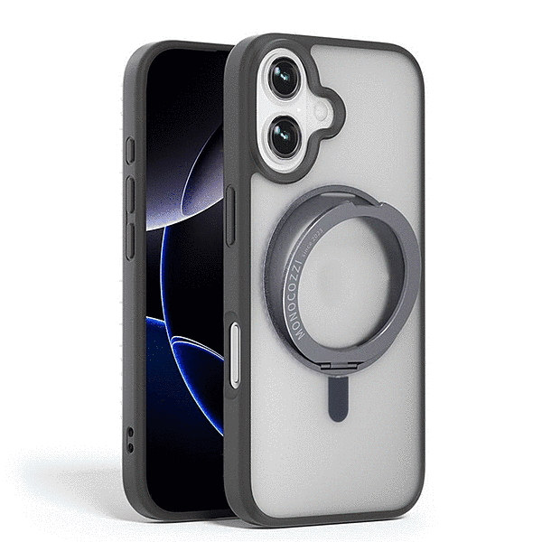 スタンド付きマグネット搭載ケース/グレー