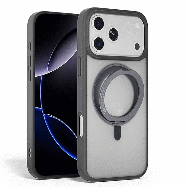 スタンド付きマグネット搭載ケース/グレー