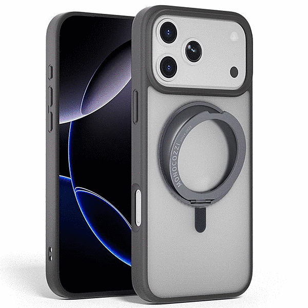 スタンド付きマグネット搭載ケース/グレー