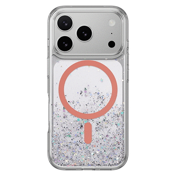 MagSefe対応耐衝撃ケース/トランスパレント/コーラル