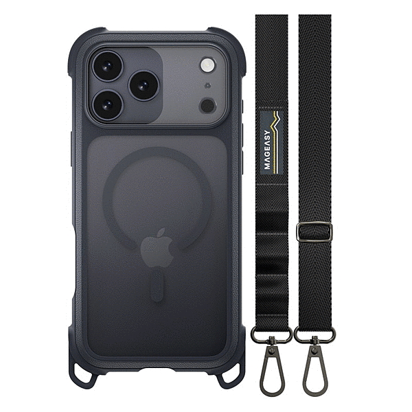 PC/TPU ハイブリッドケース/レザレットミッドナイト/ブラッ