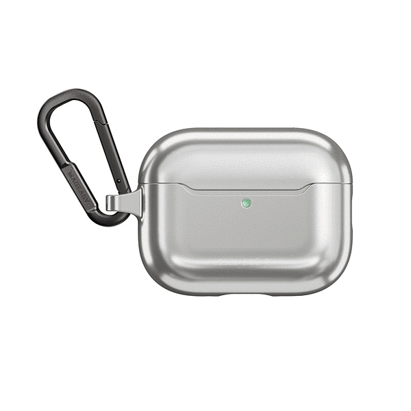 カラビナ付き耐衝撃ケース/コスミックシルバー