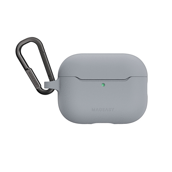 カラビナ付き耐衝撃ケース/ミストグレー