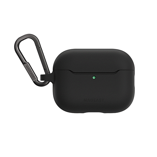 カラビナ付き耐衝撃ケース/ブラック