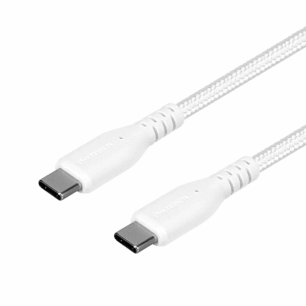 PD60W/データ転送Type-CtoCケーブル0.5m ホワイト