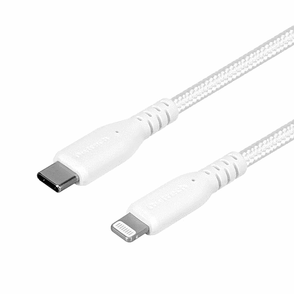 PD60W/データ転送Type-CtoLightningケーブル1m ホワイト