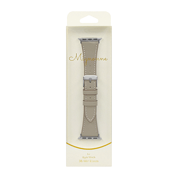 スリムイタリアンレザーバンド本革 マホガニー