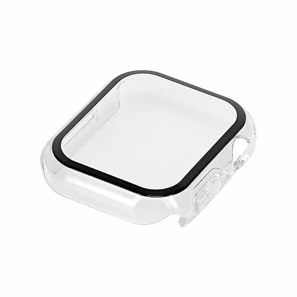 画面保護ガラス一体型ケース クリア