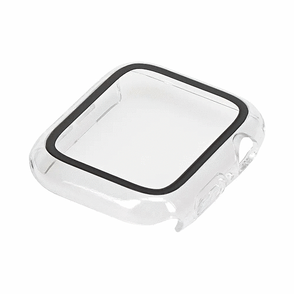 画面保護ガラス一体型ケース クリア