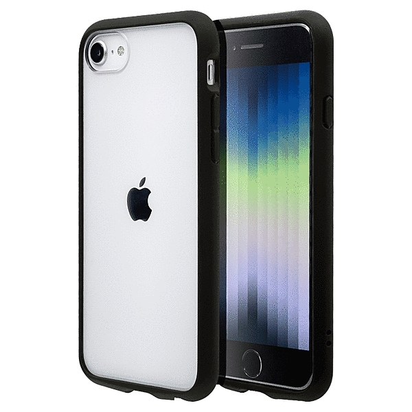 VANILLA PACK AIR LITE ハイブリッドケース TPU/PC 衝撃吸収 8H ブラック